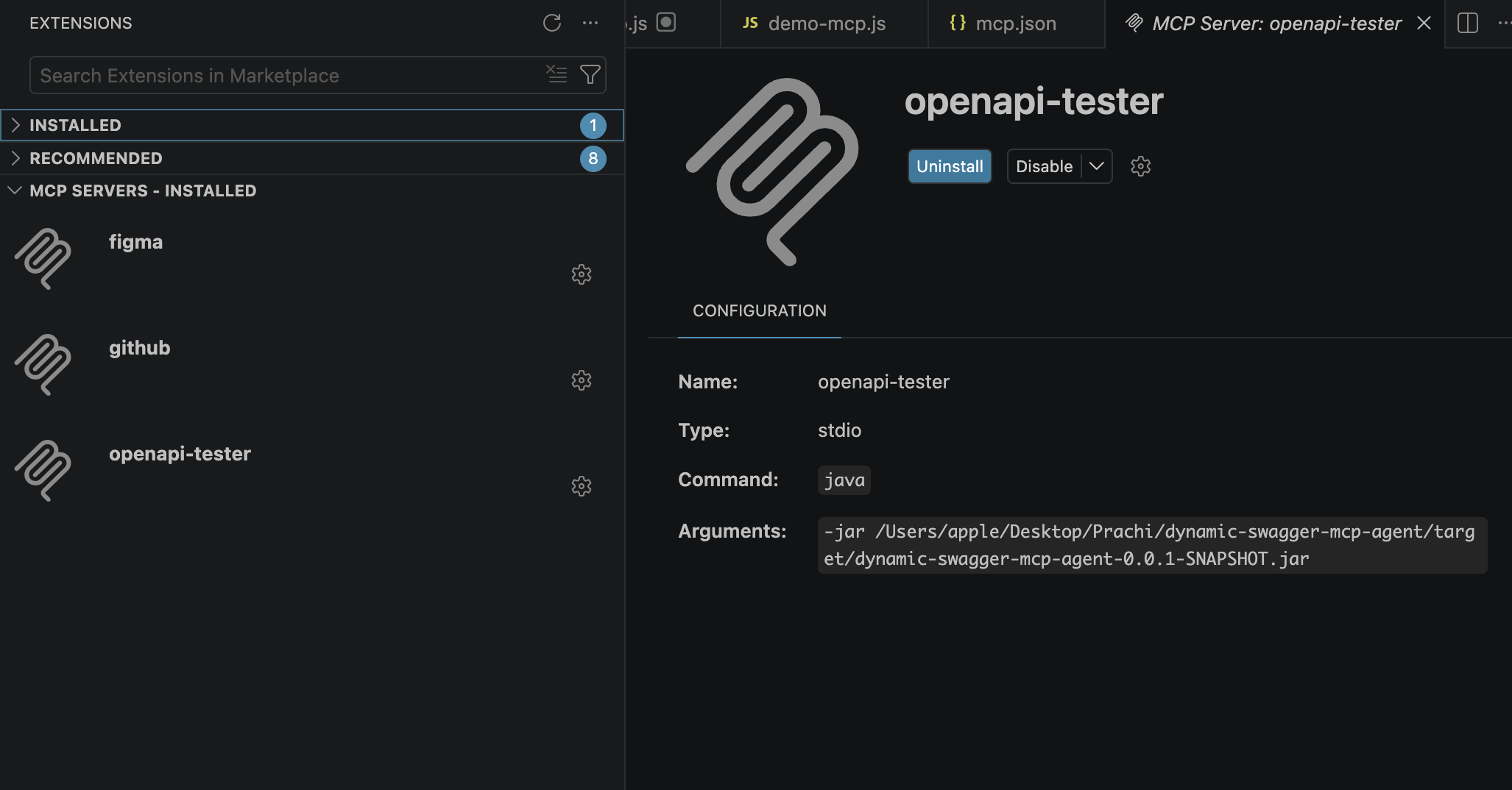 Dynamic Swagger MCP Agent - Context Schema Configuration
