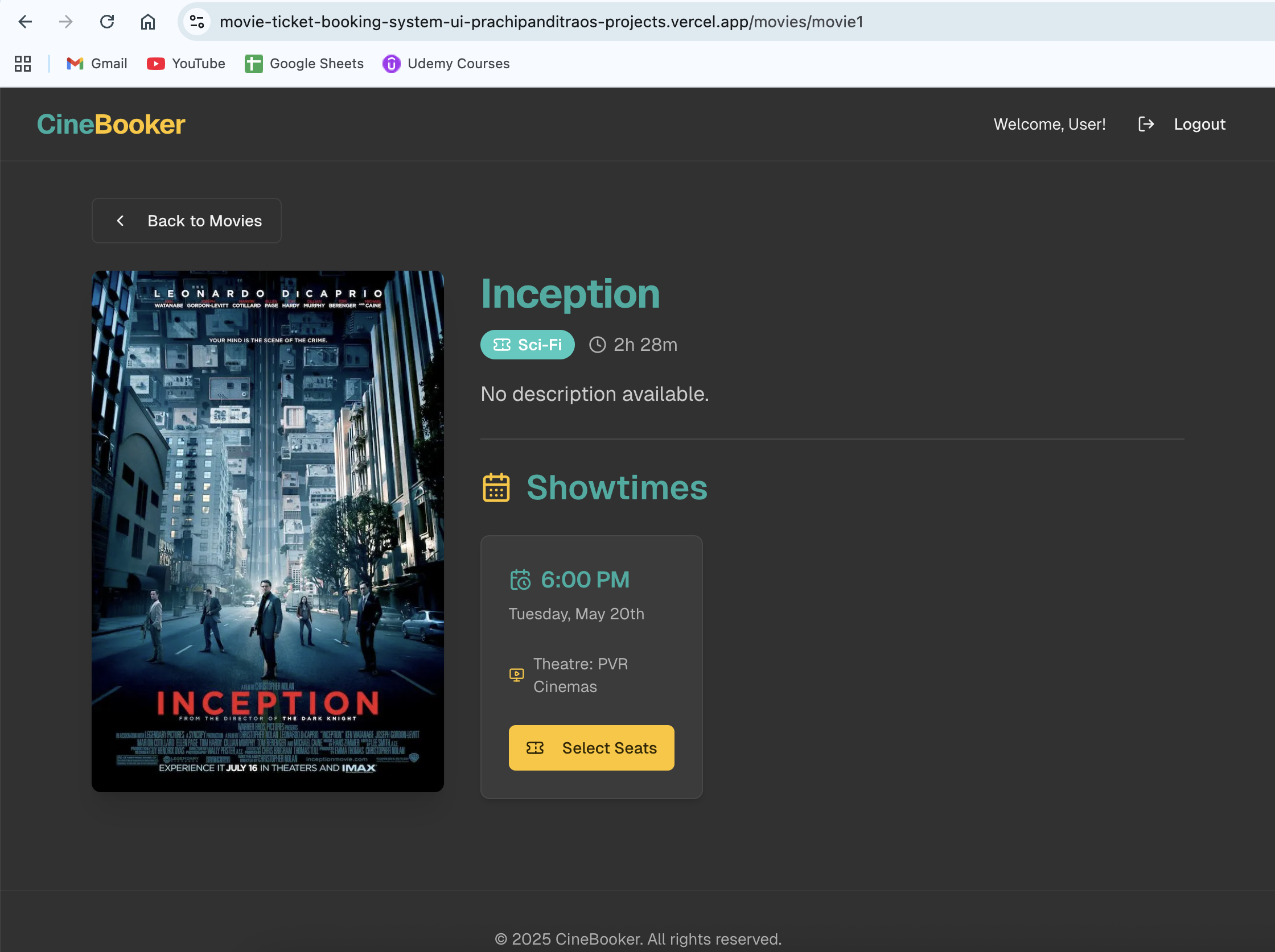 Movie Ticket Booking System - Dynamic Order Completion State Machine